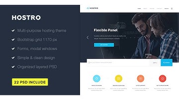 Hostro — Hosting PSD Theme | Themeforest Website Templates and Themes