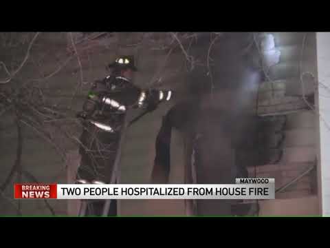 2 Hospitalized In Serious Condition Following Maywood Fire