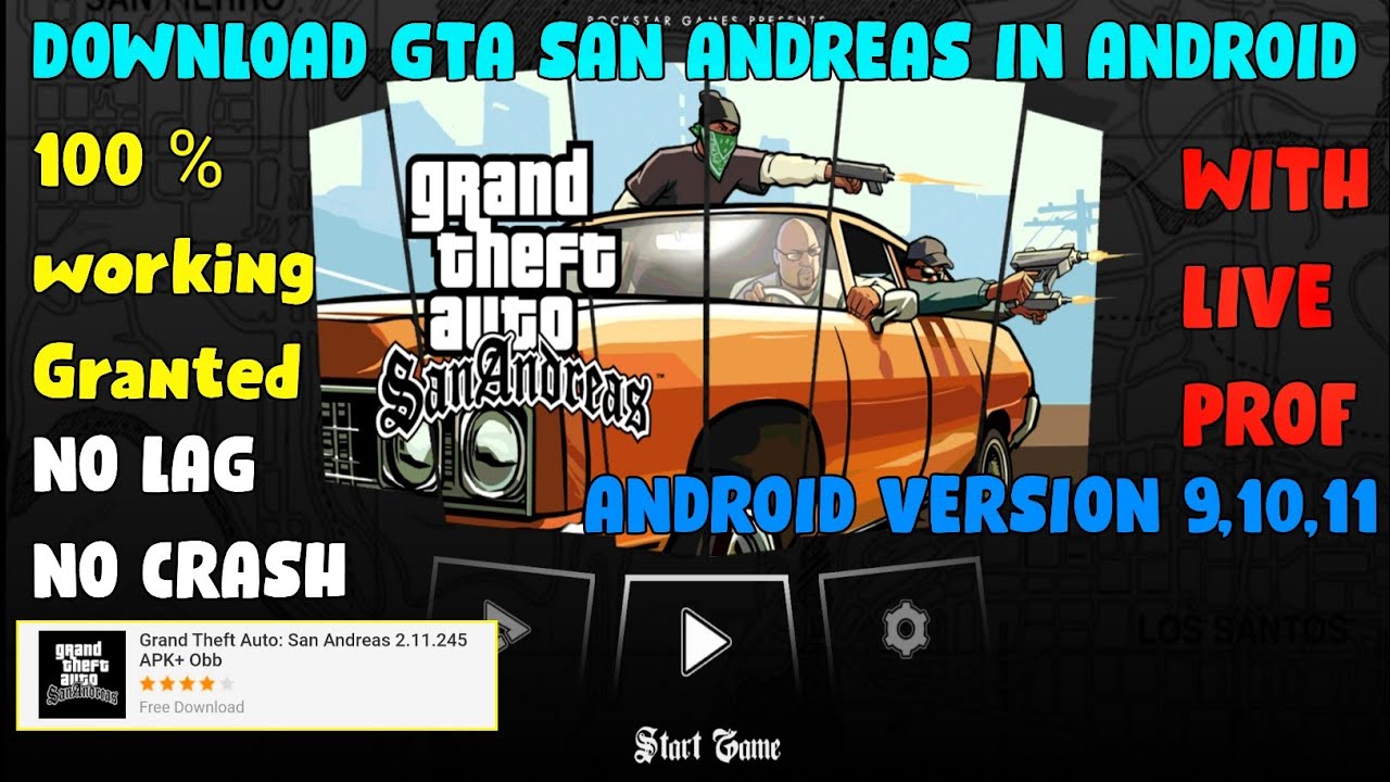 How To Download Gta San Andreas on Android 2024 | Android 9,10,11,12 ...
