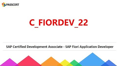 SAP Fiori Application Developer C_FIORDEV_22 Dumps