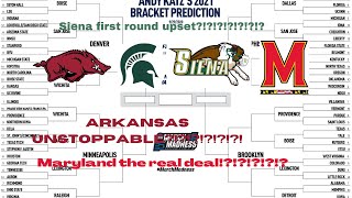 Bracketology 2021 - March Madness - Jerry Palm Bracket pick's