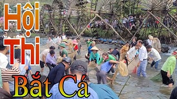 THI BẮT CÁ TẠI LỄ HỘI XÒE CHIÊNG  2024 tại khu du lịch guồng nước nà khương#LinhtinhTV