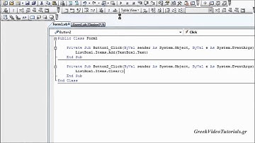 Visual Basic Tutorial 11 Greek