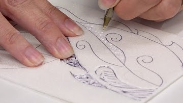 How To: Relief Printing easy craft idea with styrofoam and pen