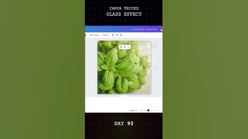 How to create a stunning glass effect using @canva