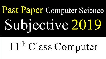 11th Class Computer Past Paper|1st Year Computer Past Paper|Past Paper Computer Science 2019|#Shorts