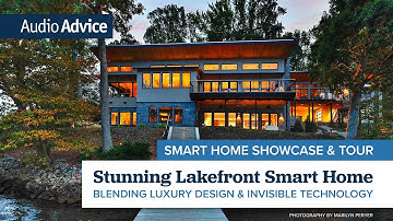 Inside a Stunning Lakefront Smart Home With Hidden Speakers and Intelligent Ketra Lighting