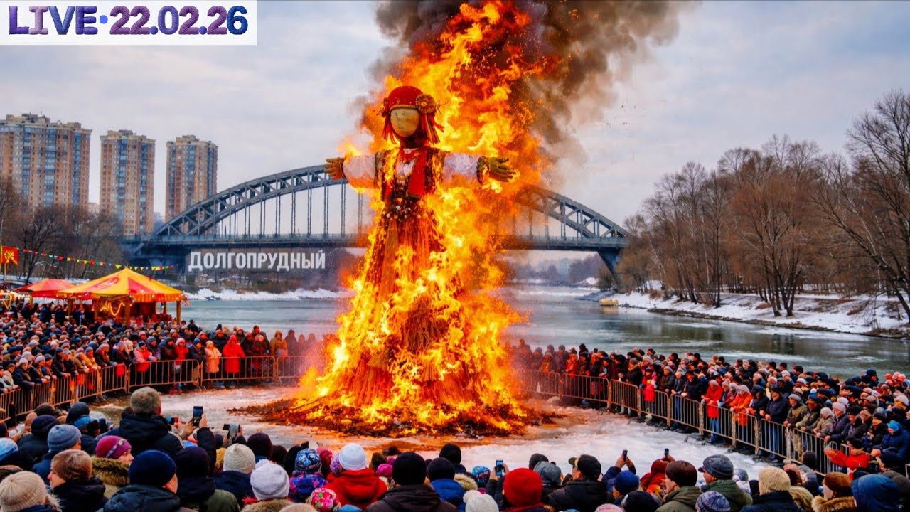 Масленица в городе Долгопрудный - LIVE