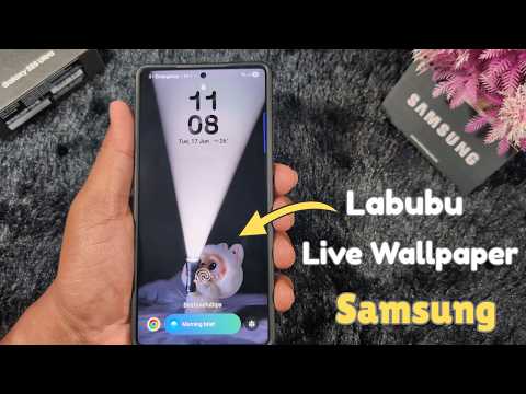 How To Set Labubu Live Wallpaper On Samsung Trending Labubu Flashlight Wallpaper Any Android