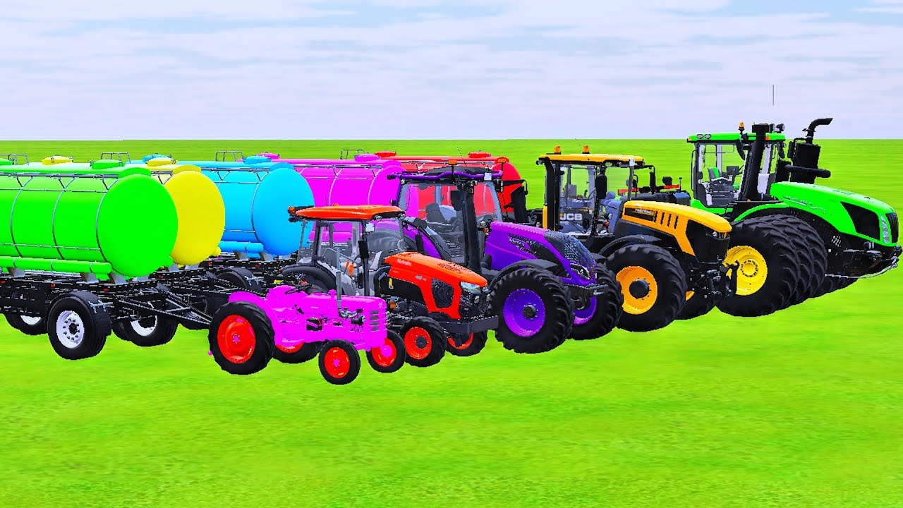 Mini To GIANT TRACTOR And TANGKER VS PARKOUR Hard?? | Farming Simulator 22 #2