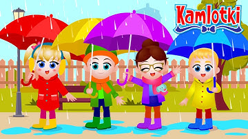 DESZCZYK – Piosenka o deszczu ☔ Polskie piosenki dla dzieci | Kamlotki