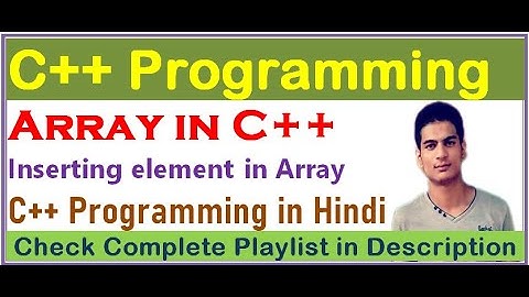 Inserting Element in Array on Users Choice| C++ Programming