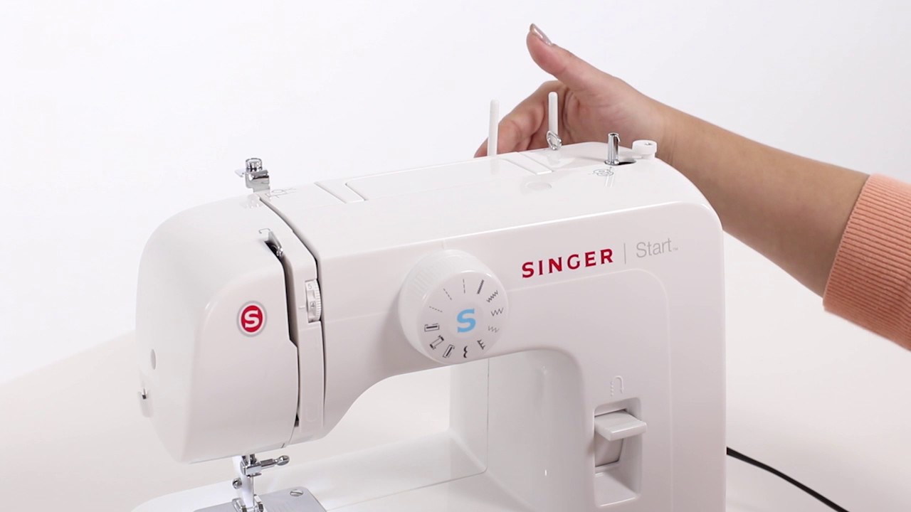 Singer Start 1304 25 How to Thread a Twin Needle 