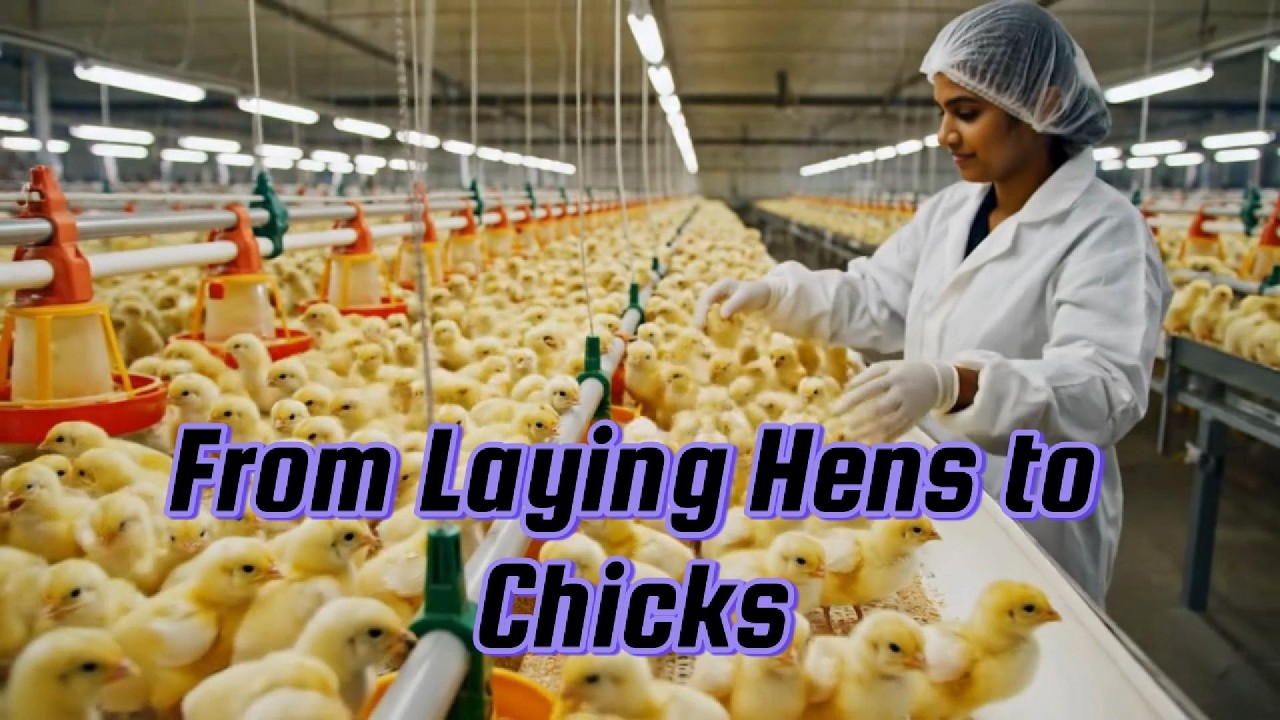 Inside an Automated Egg Production Farm | From Laying Hens to Chicks | AI Generated