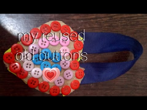 How to reuse your old buttons| tutorial by Art And Craft with Angel| #BestOutOfWaste ❤