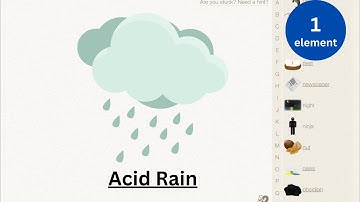 Little Alchemy Acid Rain | How To Make  @cheatlittlealchemy #littlealchemy