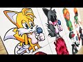 Drawing FRIDAY NIGHT FUNKIN' MOD-Transformation Characters / Tails.exe / Ben Drowned / VS psychic