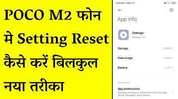 POCO M2 Me Setting Reset Kaise Kare | How To Reset Setting On POCO M2