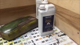 видео: Как красит  кожу Saphir Teinture картинка: Как красит  кожу Saphir Teinture
