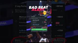 LeBron Ruined This First Basket Parlay 😭 #NBA #lebronjames #lakers #shorts #sportsbetting