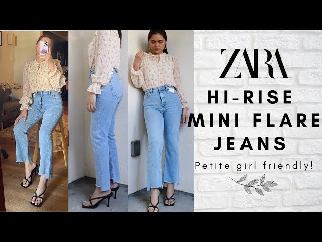 ZARA HIGH RISE MINI FLARE JEANS April 2021