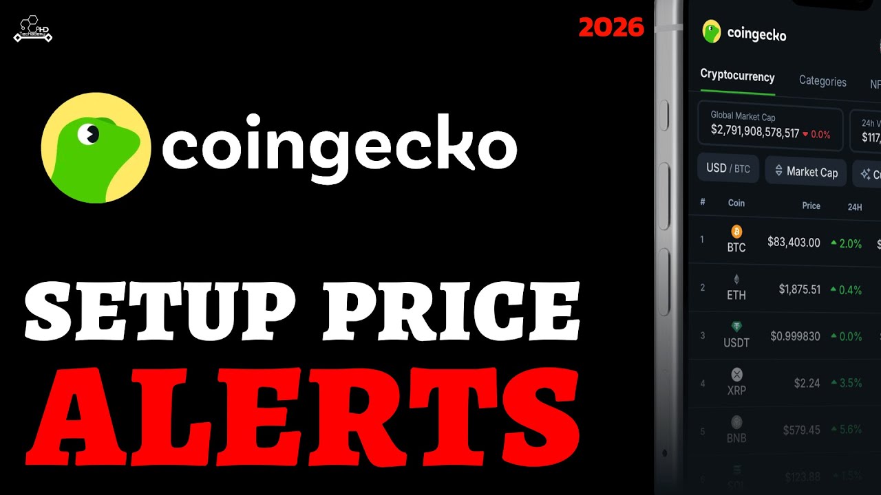 How to Create Coin Price Alerts on CoinGecko 2026? CoinGecko Price Alerts  Setup Tutorial - YouTube
