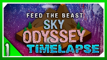 MODDED SKYBLOCK TIMELAPSE | FTB SKY ODYSSEY EP1 | STARTING AND DOING A "MOB SPAWNER"