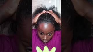 Easy Braided Ponytail For Natural Hair! Quick Natural Hairstyles