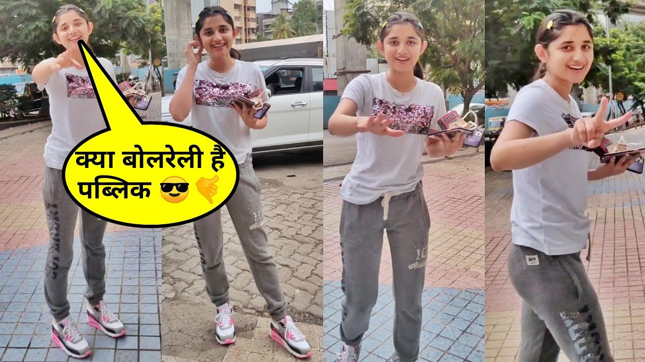 ЭКСКЛЮЗИВ: Каника джи, ты такая милая 🙈❤️ Каника Манн замечена на улице Андхери Линкинг Роуд 📸