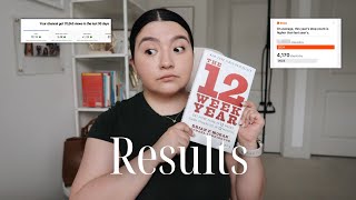 I tried the 12 week year and this is what I accomplished in 12 weeks | realistic results