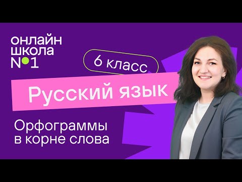 Орфограммы в корне слова. Видеоурок 16. Русский язык 6 класс