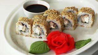Как сделать Ролл с курицей и кунжутом. Roll with chicken and sesame seeds. Как сделать Ролл с курицей и кунжутом. Roll with chicken and sesame seeds.
