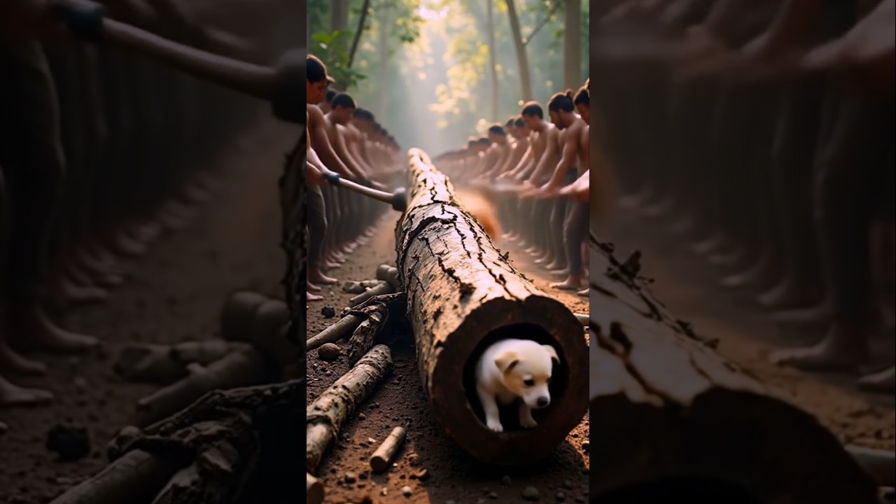 “Epic Rescue of Seven White Puppies 🐶 | Emotional Jungle Rescue 4K”