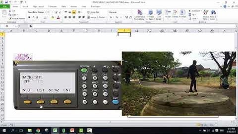 HƯỚNG DẪN SỬ DỤNG MÁY TOÀN ĐẠC ĐIỆN TỬ BÀI 3   BỐ TRÍ ĐIỂM