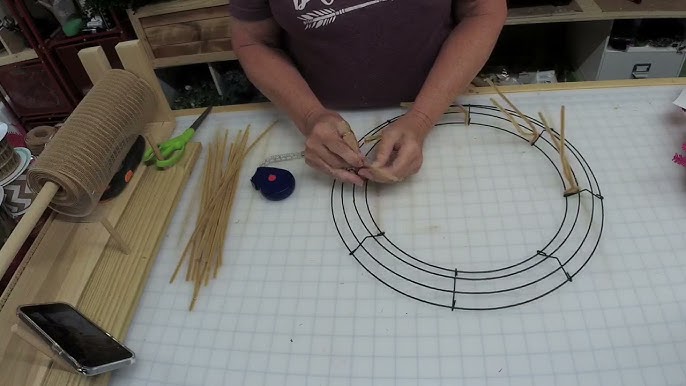 Create Your Own Round Wire Wreath Frame