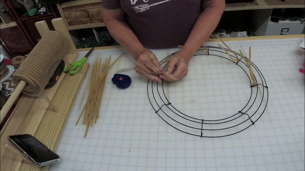 Making a wire wreath base YouTube