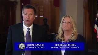 Gov. Kasich and Theresa Flores: PSA on Human Trafficking