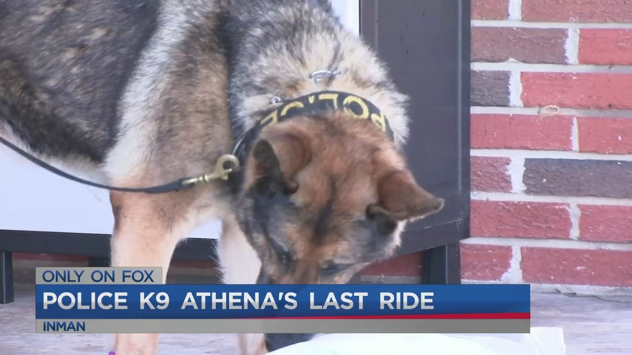Inman police give last ride to retired K9 YouTube
