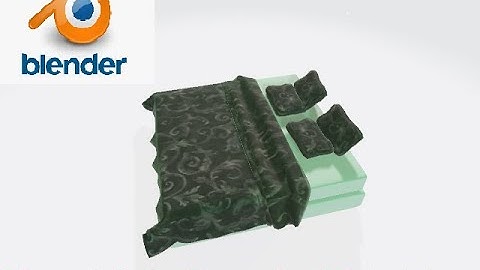Create a Modern Bed and Blanket in Blender 2.82