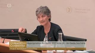 Catherine raises questions with Garda Commissioner at PAC this morning 09.05.19