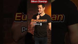"Pull Me Over!" — The Lego Police Car 🤣#SiliconStandup #Shorts #cultureshock #usavseurope