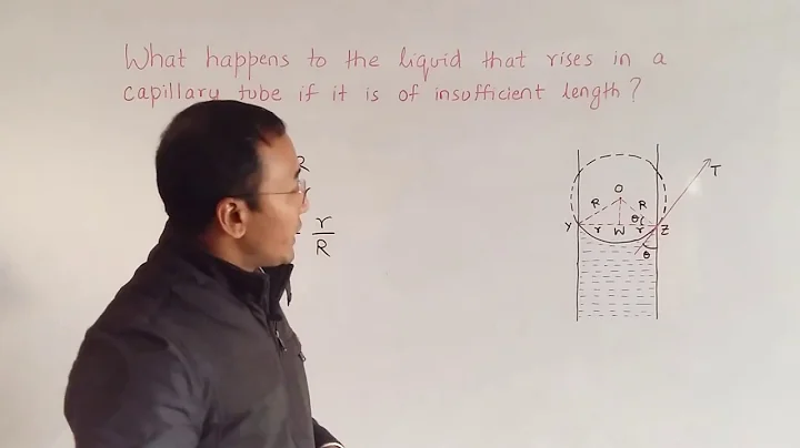 Does liquid in a capillary tube overflow if the tube is of insufficient length?