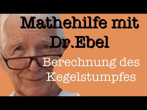 Berechnung des Kegelstumphvolumens
