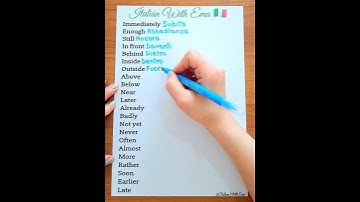 Learn some useful adverbs in Italian! Subscribe for more! 🇮🇹 #fy #italianlanguage #italian #fyp