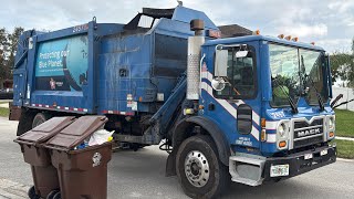 Republic Services Blue Planet Mack MRU Heil Python Garbage Truck