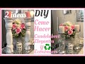 DIY candelabros elegantes/ ideas para decorar el hogar reciclando