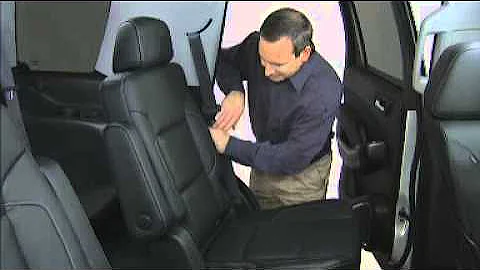 Chevy Tahoe Suburban 2nd 3rd row seats How to Use 2015