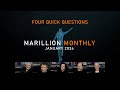 Marillion monthly  january 2024  back to the studio and four quick questions