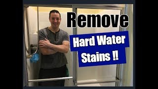 How To Clean Shower Doors - Vinegar Shower Cleaner for Hard Water