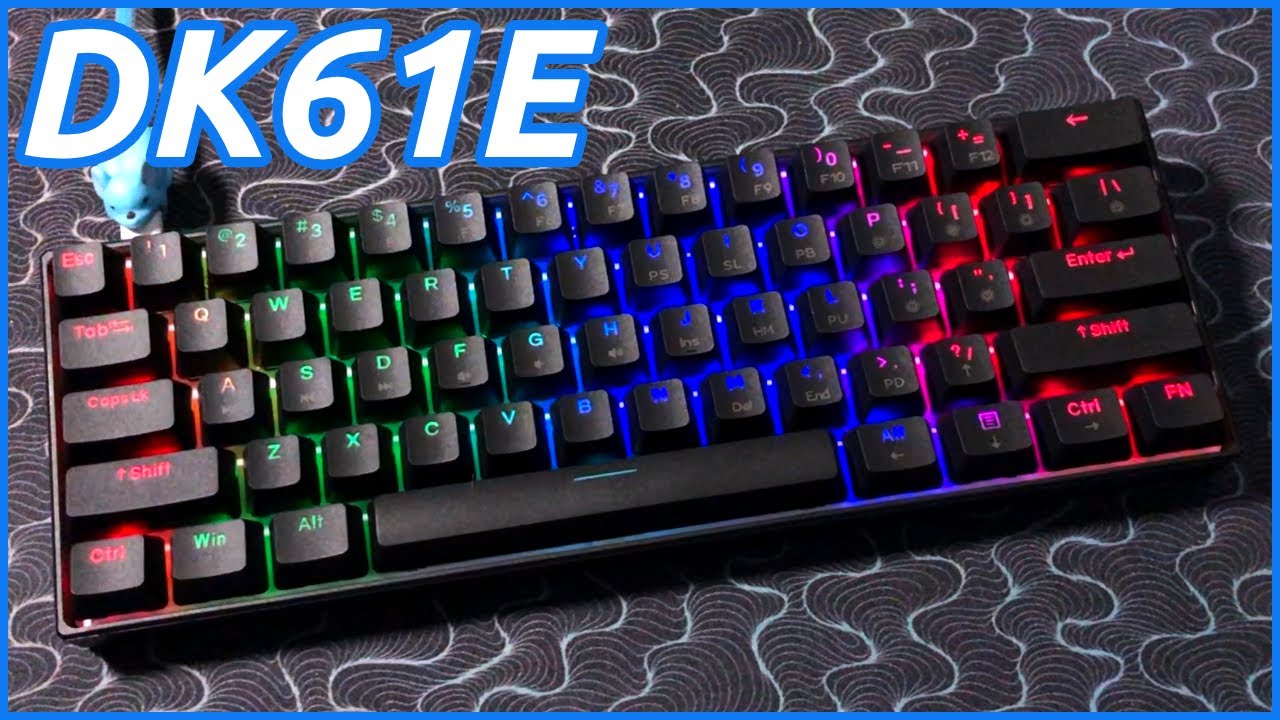 DIERYA DK61E 60% Mechanical Gaming Keyboard - Gateron Optical Blue
